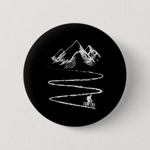 Badge Rond 5 Cm Cadeau de cycliste de descente de vélo de vélo tou