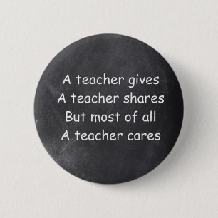 Badge Rond 5 Cm Cadeau de design de tableau noir de professeur don