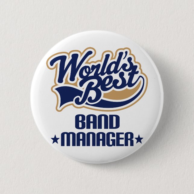 Badge Rond 5 Cm Cadeau de directeur de bande (Devant)