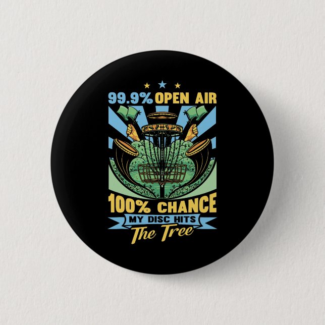 Badge Rond 5 Cm Cadeau de Disc Golf Équipement et Accessoires de D (Devant)