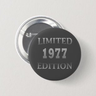 Badge Rond 5 Cm Cadeau de fête d'anniversaire moderne élégant né e