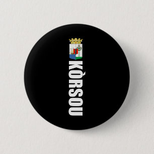 Badge Rond 5 Cm Cadeau de football de Korsou Maillot de football c