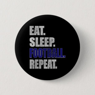 Badge Rond 5 Cm Cadeau De Football S Mange Sleep Football Pour Hom