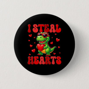 Badge Rond 5 Cm Cadeau de joueur de Frolf de dinosaure T Rex golfe