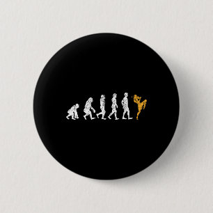 Badge Rond 5 Cm Cadeau de kickboxing Funny Evolution Muay Thai
