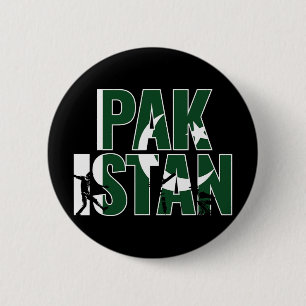 Badge Rond 5 Cm Cadeau de maillot de cricket pakistanais pour le c