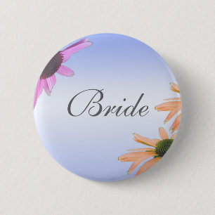 Badge Rond 5 Cm cadeau de mariage, fleurs de marguerite, bouton de