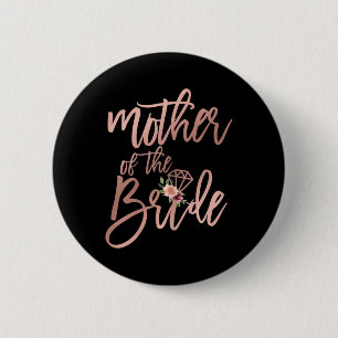 Badge Rond 5 Cm Cadeau de mariage pour maman de la mariée Mère de 