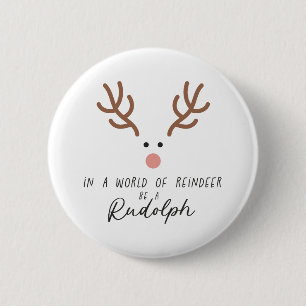 Badge Rond 5 Cm Cadeau De Noël Dans Un Monde De Rennes