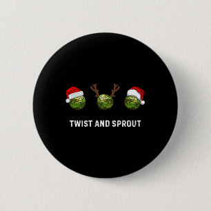 Badge Rond 5 Cm Cadeau de Noël pour papa Twist And Sprout Chou de