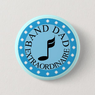Badge Rond 5 Cm Cadeau de papa de bande
