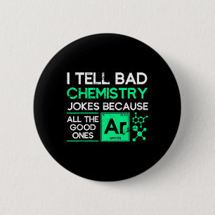 Badge Rond 5 Cm Cadeau de professeur de chimie drôle Science Chimi