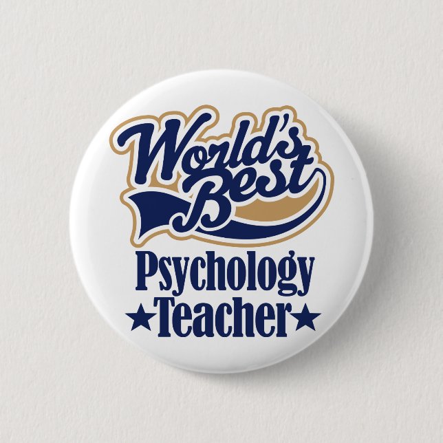 Badge Rond 5 Cm Cadeau de professeur de psychologie pour (Devant)