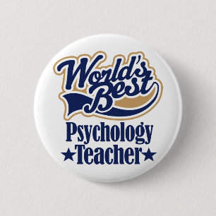Badge Rond 5 Cm Cadeau de professeur de psychologie pour