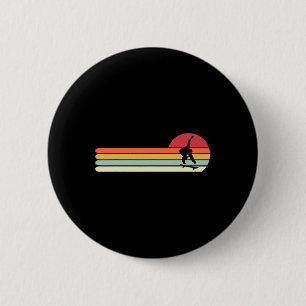 Badge Rond 5 Cm Cadeau de skateboard de style rétro vintage pour h
