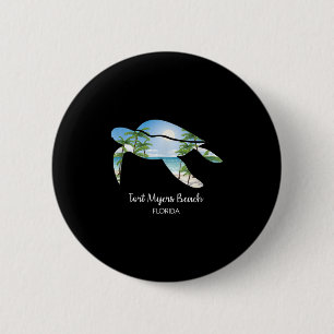 Badge Rond 5 Cm Cadeau de souvenir de plage de Fort Myers ou de va