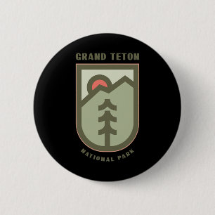 Badge Rond 5 Cm Cadeau de vacances en famille - Grand Teton Nation