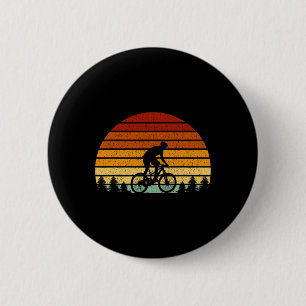 Badge Rond 5 Cm Cadeau de vélo de montagne au coucher du soleil vi