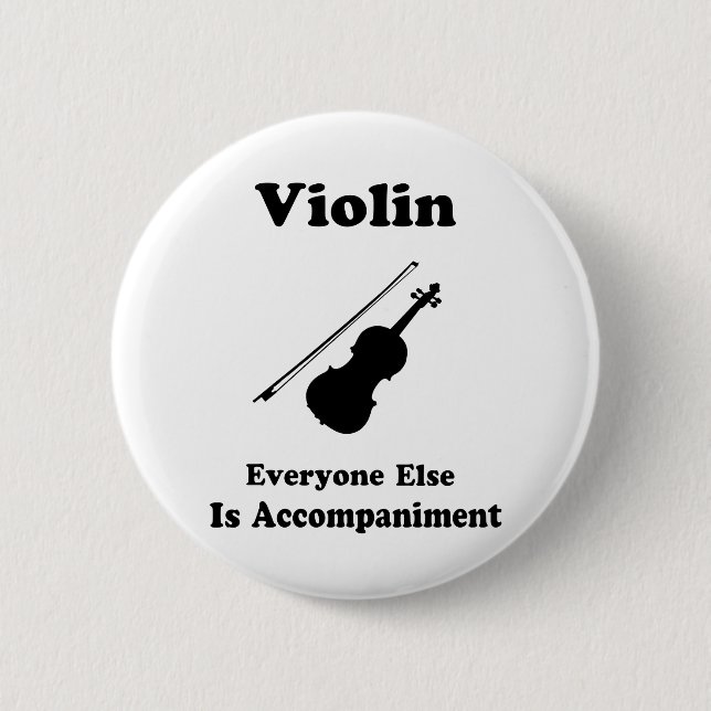 Badge Rond 5 Cm Cadeau de violon (Devant)