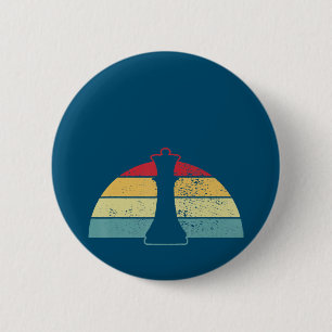 Badge Rond 5 Cm Cadeau d'échecs Jeu Vidéo D'Échecs Ou Conception