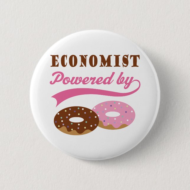 Badge Rond 5 Cm Cadeau d'économiste (butées toriques) (Devant)