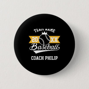 Badge Rond 5 Cm Cadeau d'équipe pour l'entraîneur de baseball à la