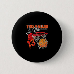 Badge Rond 5 Cm Cadeau drôle d'anniversaire 13 ans pour enfants sq