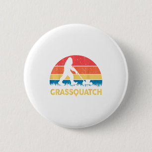 Badge Rond 5 Cm Cadeau drôle de tondeuse à gazon Papa Grquatch Big