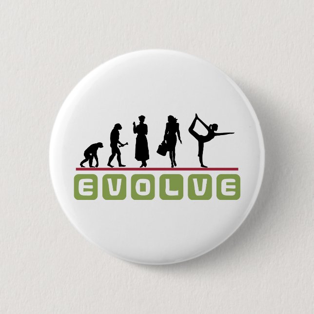 Badge Rond 5 Cm Cadeau drôle de yoga (Devant)