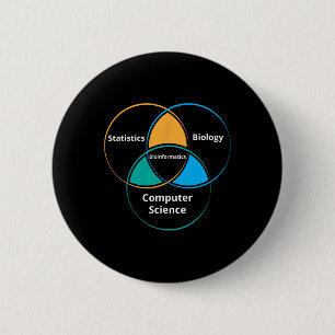 Badge Rond 5 Cm Cadeau drôle d'enseignant de bio-informatique biol