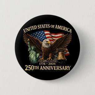 Badge Rond 5 Cm Cadeau du 250e anniversaire des États-Unis pour mo