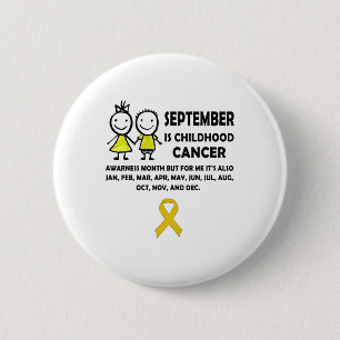 Badge Rond 5 Cm Cadeau du Mois de la sensibilisation au cancer de
