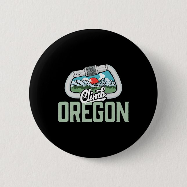 Badge Rond 5 Cm Cadeau grimpeur de rochers (Devant)