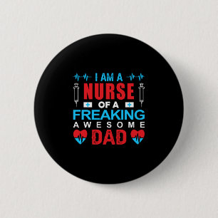 Badge Rond 5 Cm Cadeau infirmière Je Suis Une Infirmière D'Un Fr
