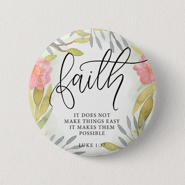 Badge Rond 5 Cm Cadeau inspiré de foi (Devant)