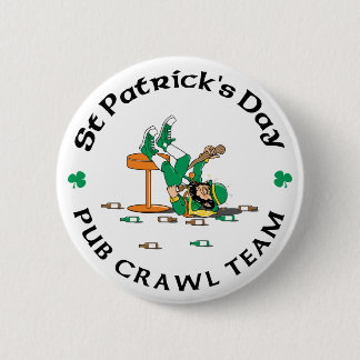 Badge Rond 5 Cm Cadeau irlandais d'équipe de rampement de Pub