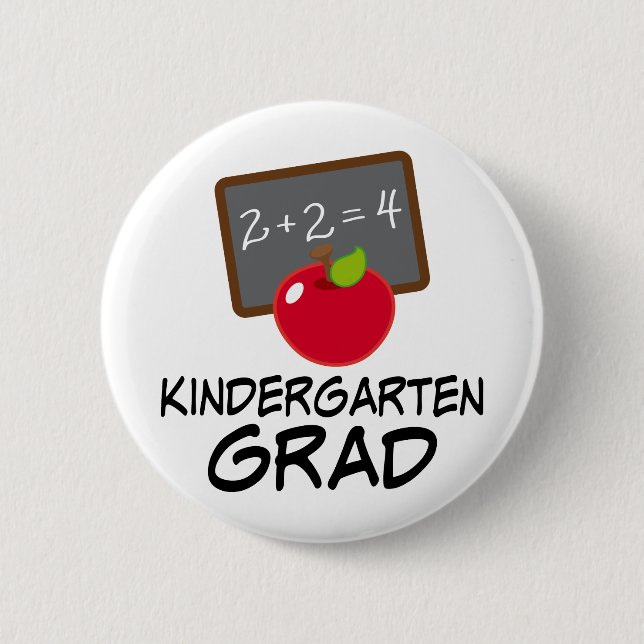 Badge Rond 5 Cm Cadeau licencié de jardin d'enfants (Devant)