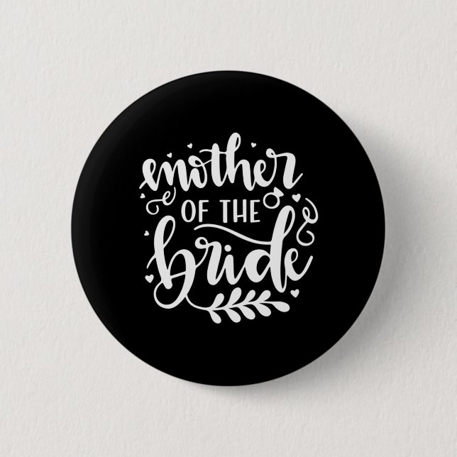 Badge Rond 5 Cm Cadeau mariage Mère De L'Épouse (Devant)