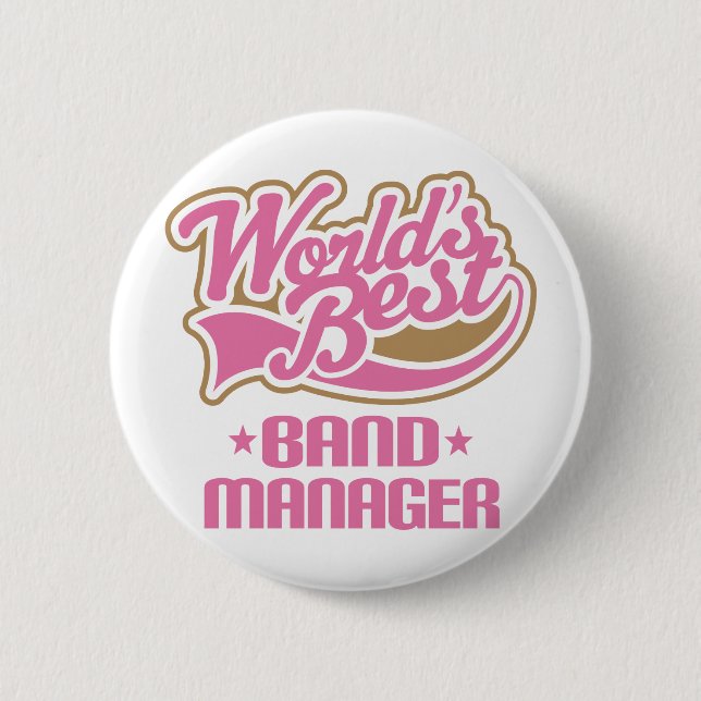 Badge Rond 5 Cm Cadeau mignon de directeur de bande (Devant)