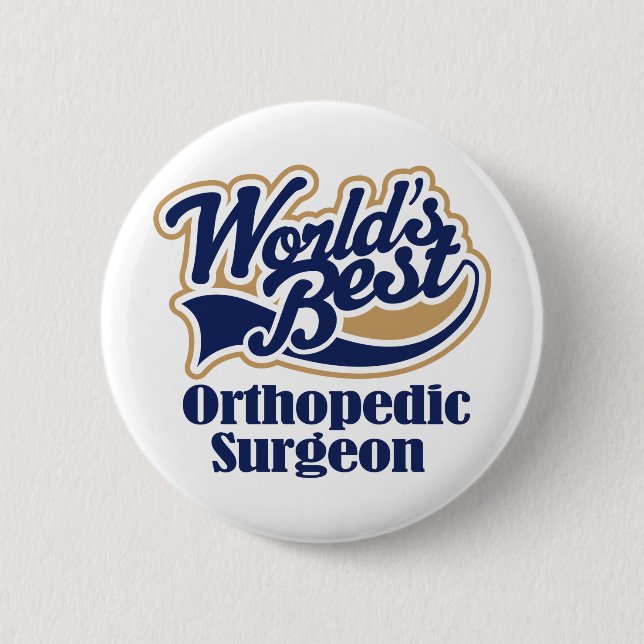 Badge Rond 5 Cm Cadeau orthopédique de chirurgien (Devant)