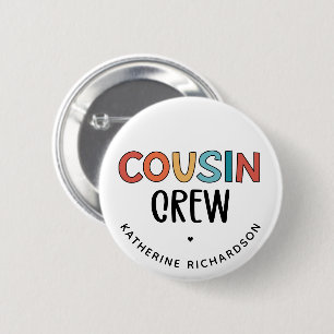 Badge Rond 5 Cm Cadeau personnalisé de cousins jumelés Cousins