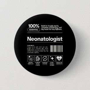Badge Rond 5 Cm Cadeau personnalisé de néonatologie Néonatologue N