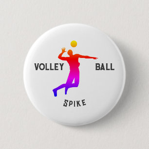 Badge Rond 5 Cm Cadeau personnalisé de volley-ball pour garçons et