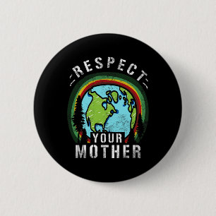Badge Rond 5 Cm Cadeau Planète Terre Et Changement Climatique - Ho
