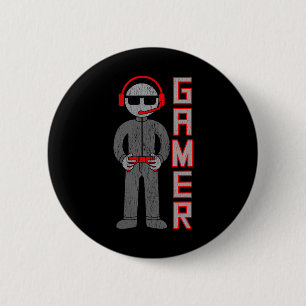 Badge Rond 5 Cm Cadeau pour garçons gamers pour le meilleur joueur