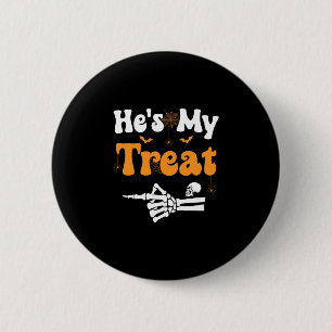 Badge Rond 5 Cm Cadeau pour homme squelette couples assortis coupl