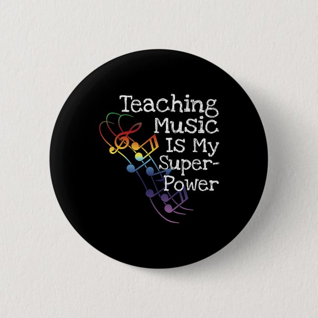 Badge Rond 5 Cm Cadeau pour professeur de musique (Devant)
