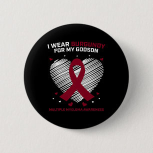Badge Rond 5 Cm Cadeau Produits du cancer du sang Godson Myeloma m