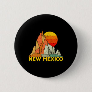 Badge Rond 5 Cm Cadeau Rétro Nouveau-Mexique Pour les Gens de Nouv