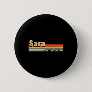 Badge Rond 5 Cm Cadeau Sara Nom Personnalisé Anniversaire Amusant